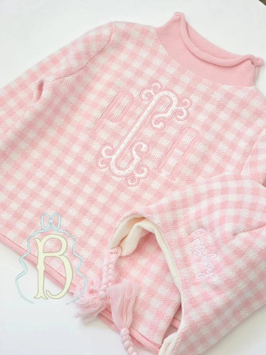 Gingham Roll Neck Sweaters - Limited Sizes|Extras