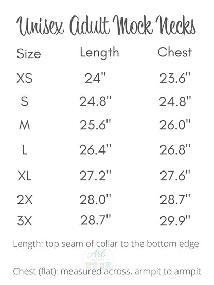 Premium Adult Mock Neck Sweatshirt | 25 Colors | Preorder