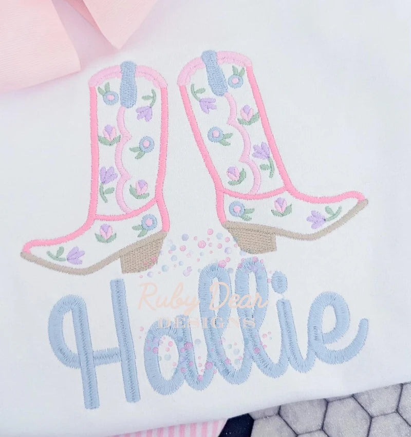 Cowgirl Floral Boots