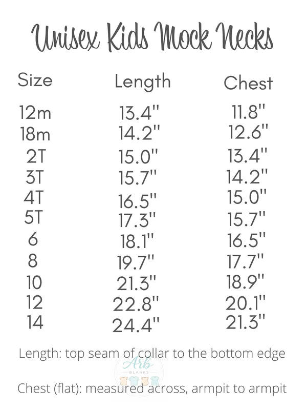 Premium Kids Mock Neck Sweatshirt | 25 Colors | Preorder
