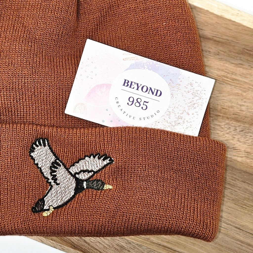 Mallard Duck Embroidered Beanies