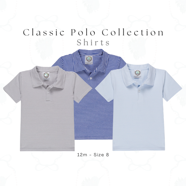 Boys Striped Polo Shirt & Romper