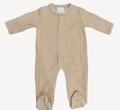 Picot Trim Baby Footies