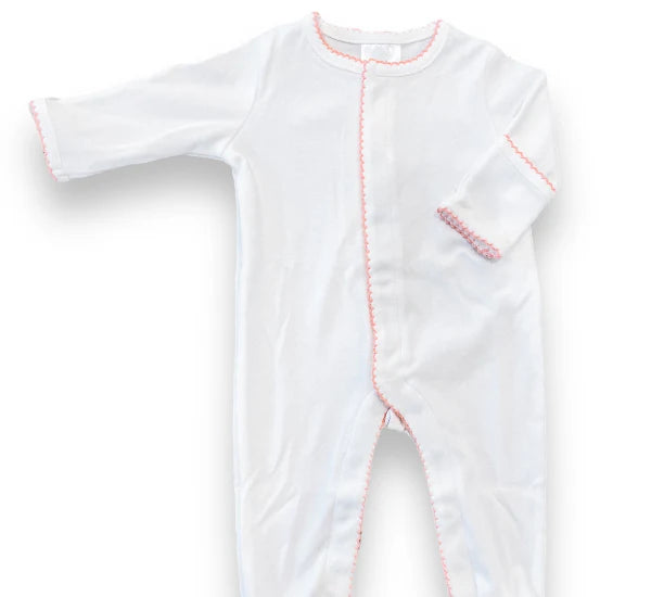 Picot Trim Baby Footies