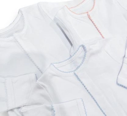 Picot Trim Baby Footies