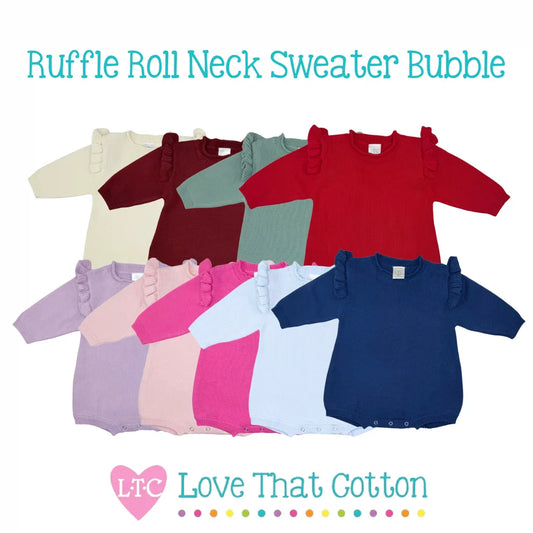 Roll Neck Bubble with Ruffle