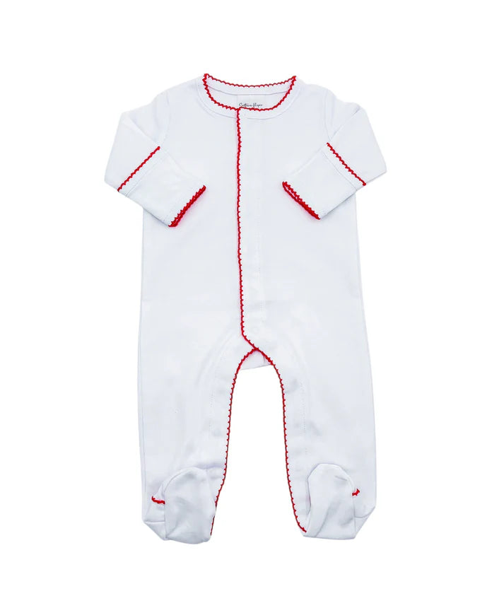 Picot Trim Baby Footies
