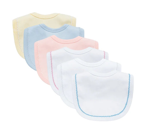 Picot Trim Baby Bibs