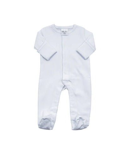 Picot Trim Baby Footies