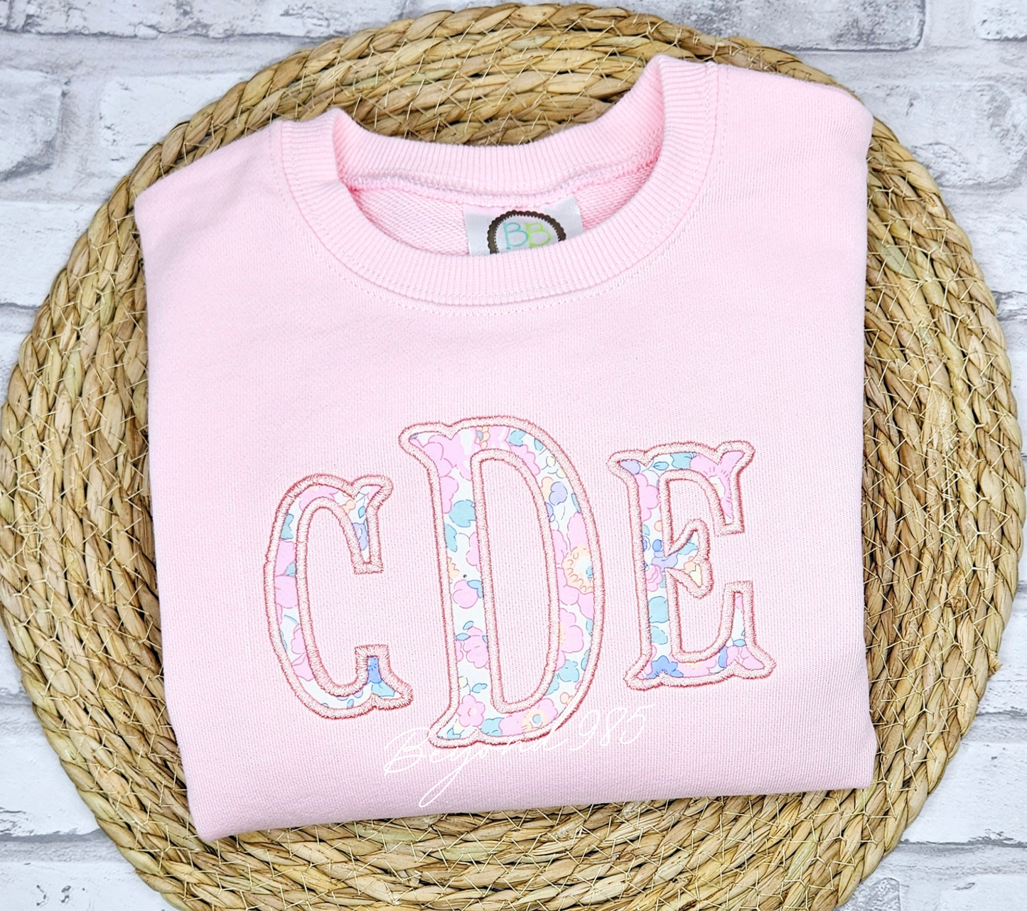 Monogrammed Side Bow Sweatshirts