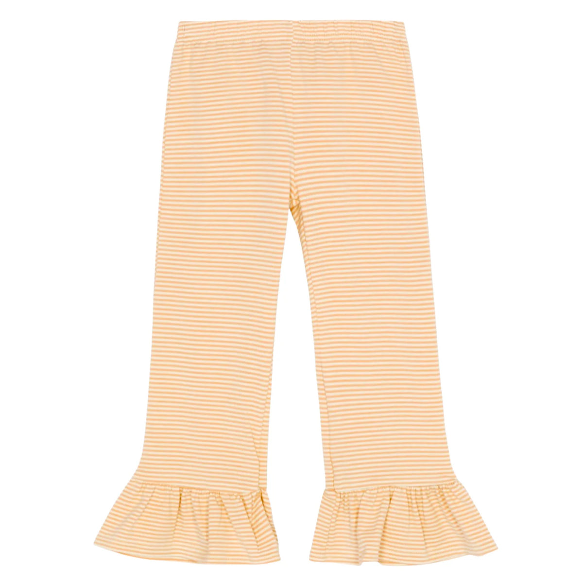 Girl's Micro-Striped Ruffle Pants
