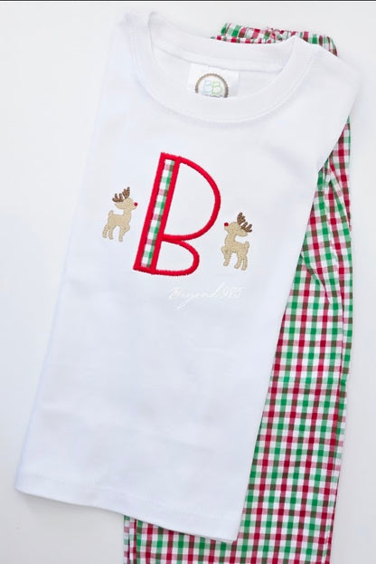 Christmas Plaid Outfit For Boys (Pre-Order)