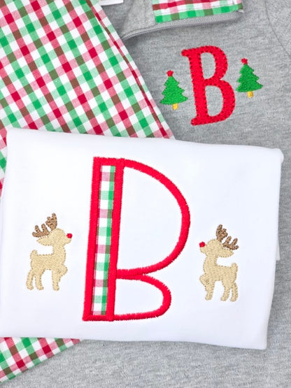 Christmas Plaid Outfit For Boys (Pre-Order)