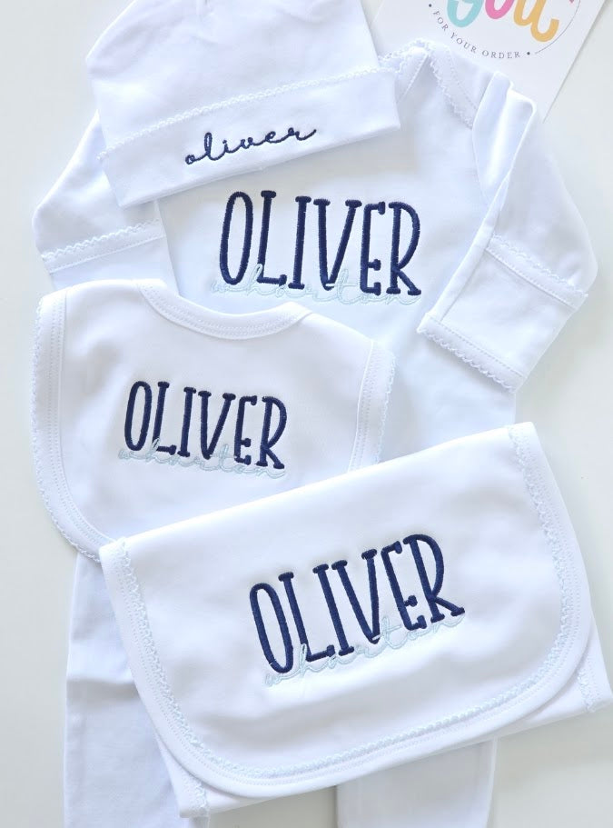 Classic Name Newborn Set