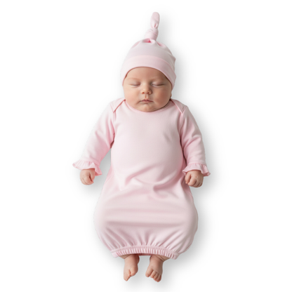 Long Sleeve Ruffle Infant Gown
