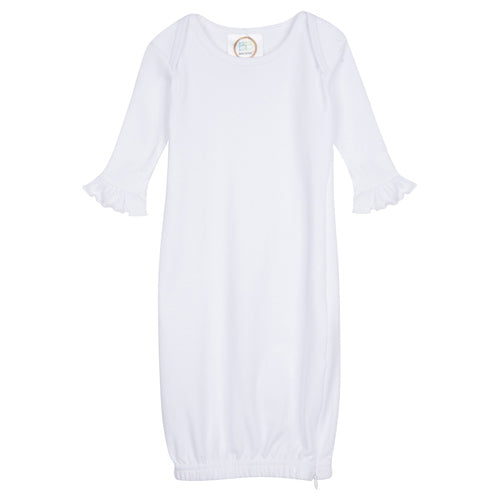 Long Sleeve Ruffle Infant Gown