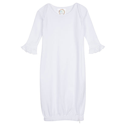 Long Sleeve Ruffle Infant Gown