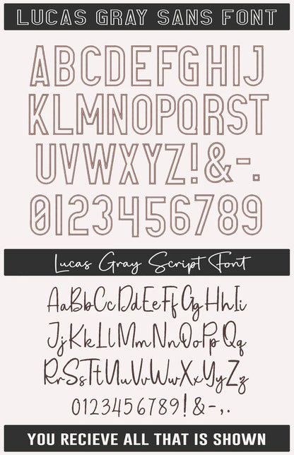 Classic Name Newborn Set