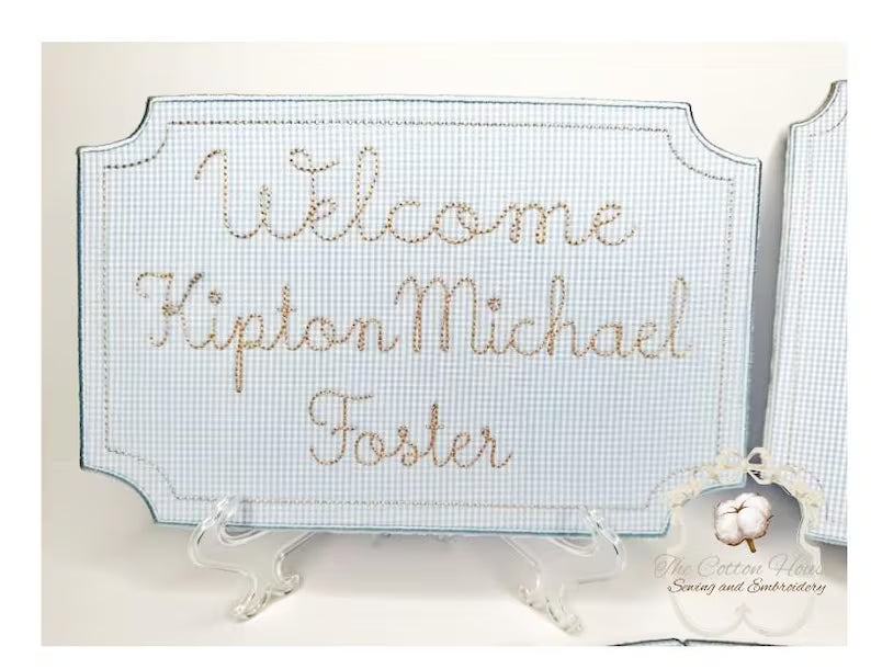 Name Card - Newborn Gifts