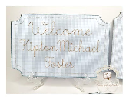 Name Card - Newborn Gifts
