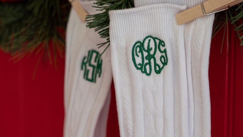 Christmas Cabled Dress Socks