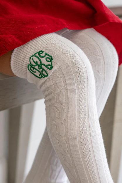 Christmas Cabled Dress Socks