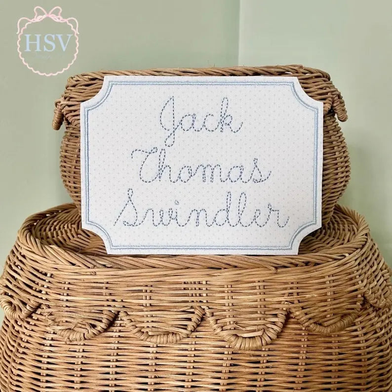 Heirloom Name Keepsake Display