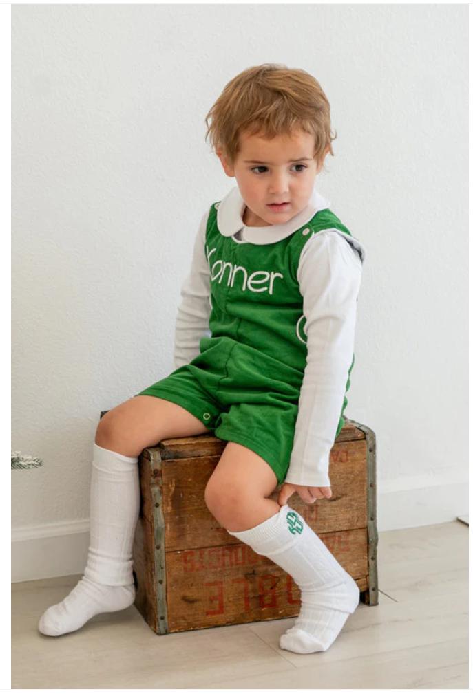 Cabled Knit Dress Socks / Monogramed Socks