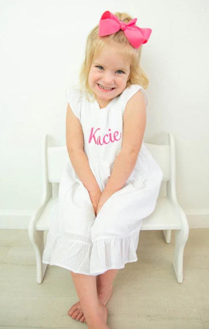 Girls Seersucker Dress