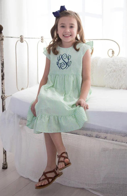 Girls Seersucker Dress