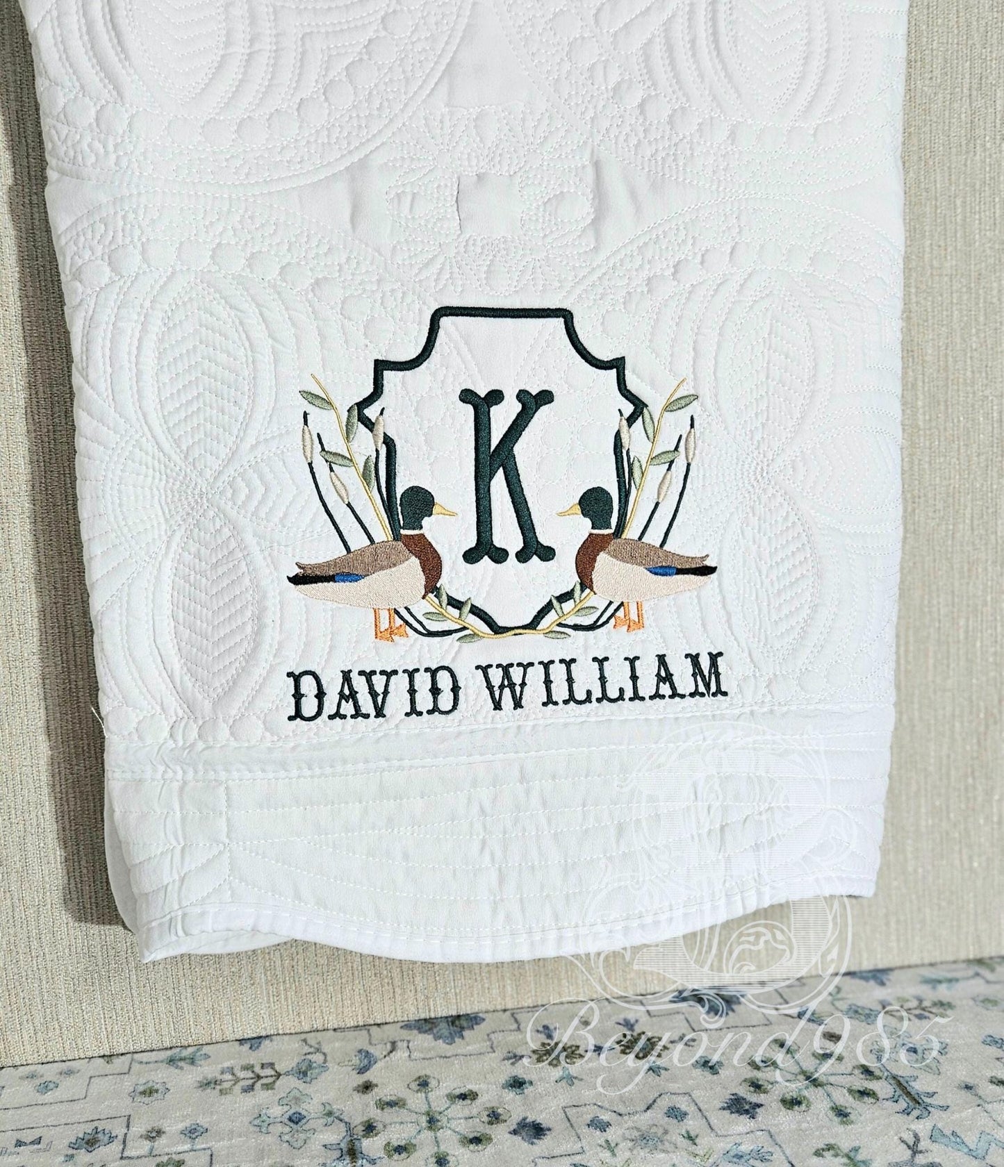 Heirloom Crib Quilt: Mallard Crest