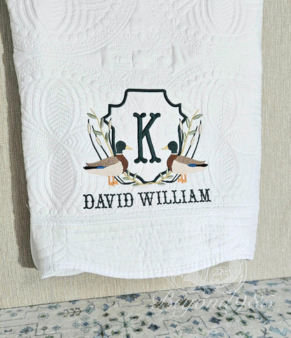 Heirloom Crib Quilt: Mallard Crest