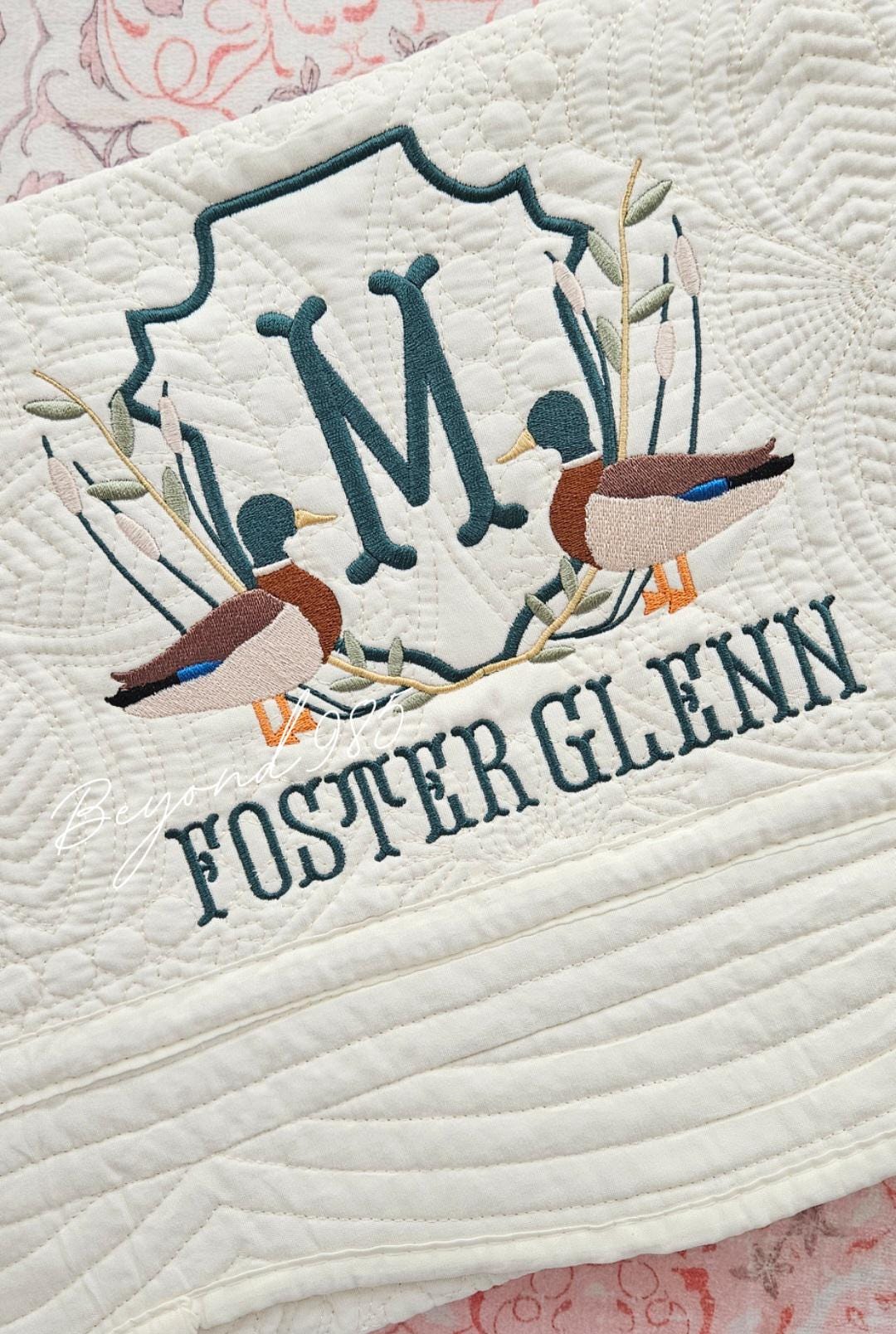 Heirloom Crib Quilt: Mallard Crest