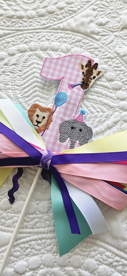 Wild One Birthday Banner: Zoo Theme Party Decor