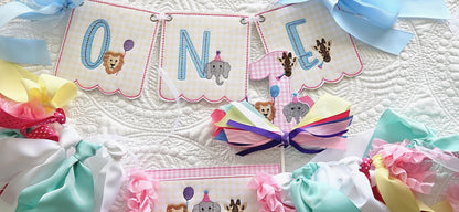 Wild One Birthday Banner: Zoo Theme Party Decor
