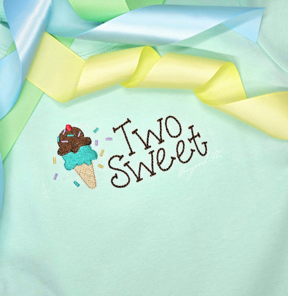 Two Sweet Ice Cream Birthday Shirt