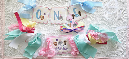 Wild One Birthday Banner: Zoo Theme Party Decor