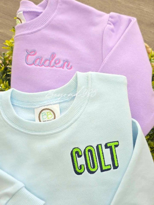 Pocket Monogrammed Sweatshirts