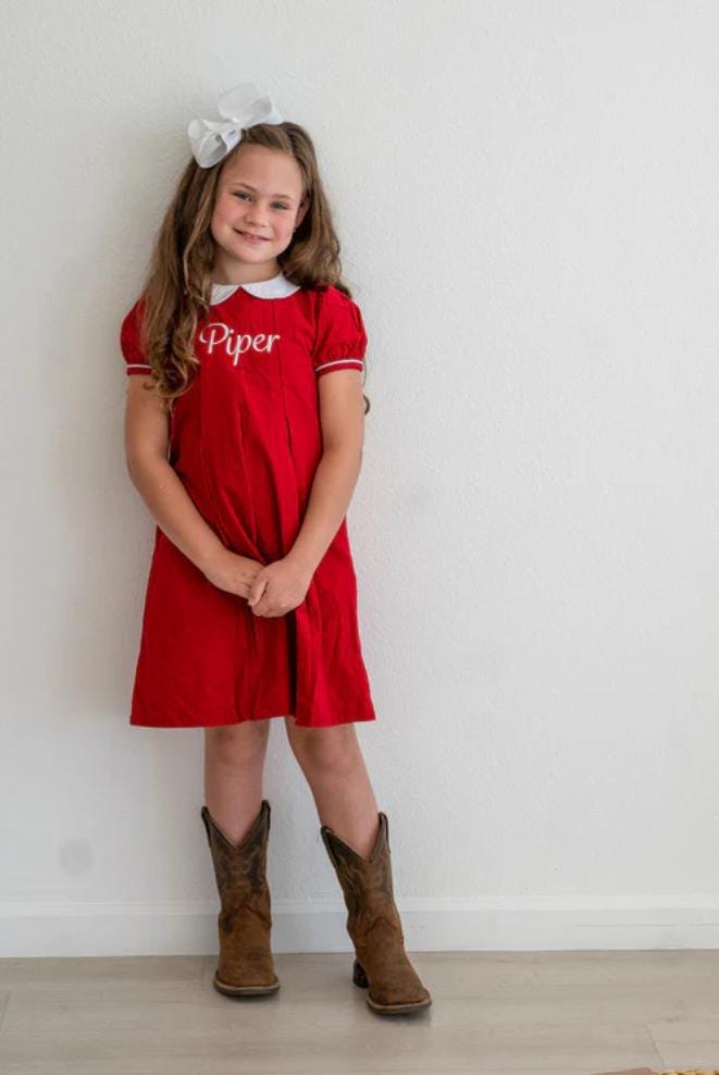 Christmas Peter Pan Collar Dress