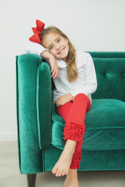 Ruffle Bottom Leggings for Girls