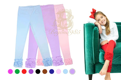Ruffle Bottom Leggings for Girls