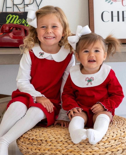 Christmas Dress with Peter Pan Collar Shirt
