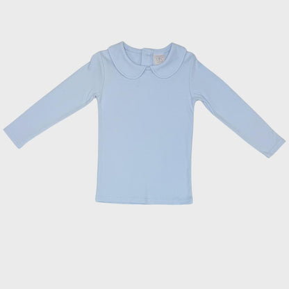 Long Sleeve Peter Pan Collared Shirt