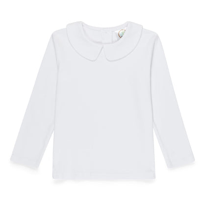 Long Sleeve Peter Pan Collared Shirt