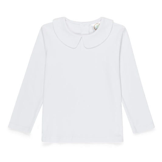 Long Sleeve Peter Pan Collared Shirt