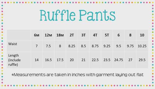 Ruffle Bottom Pants For Girls