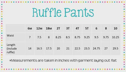 Ruffle Bottom Pants For Girls