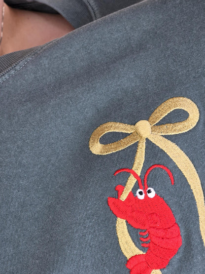 Crawfish Boil Grand Millennial Bow T-shirt