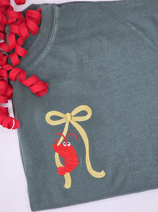 Crawfish Boil Grand Millennial Bow T-shirt