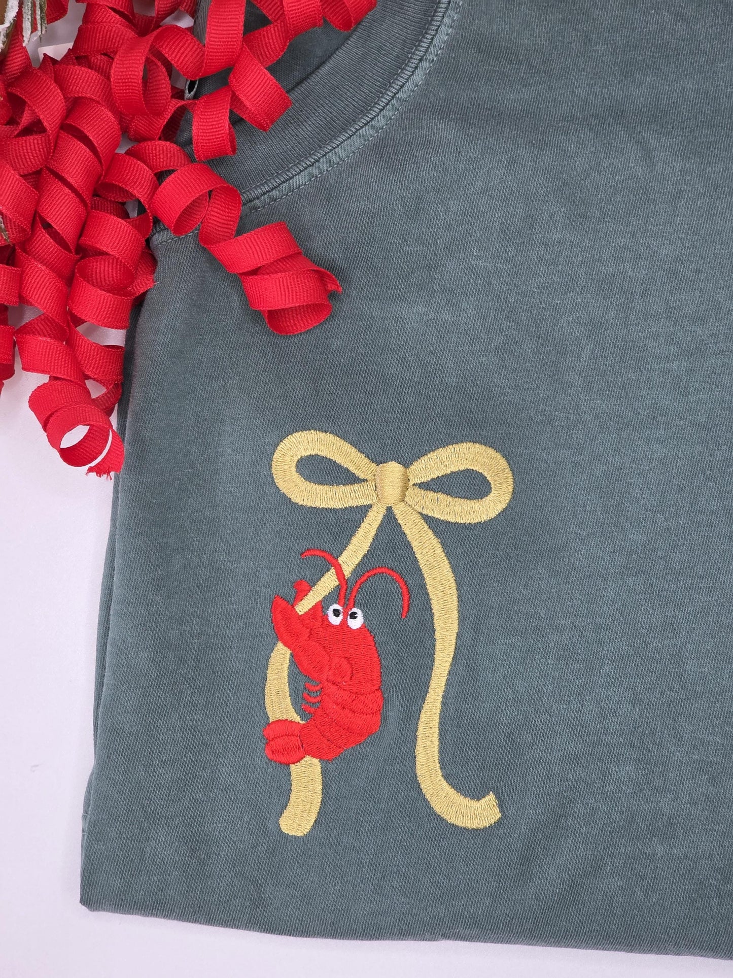 Crawfish Boil Grand Millennial Bow T-shirt